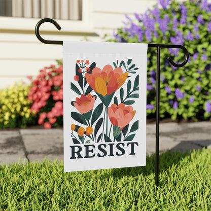 Resist Anti-Trump garden flag Anti-trump yard sign Leopards eating faces banner antifascist funny feminist gift Anti-MAGA activist merch