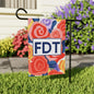 Subtle fuck trump FDT floral yard sign resist anti fascism garden flag FDT Deport Elon Musk merch Subtle Fuck Trump fuck the patriarchy