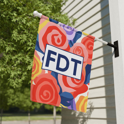 Subtle fuck trump FDT floral yard sign resist anti fascism garden flag FDT Deport Elon Musk merch Subtle Fuck Trump fuck the patriarchy