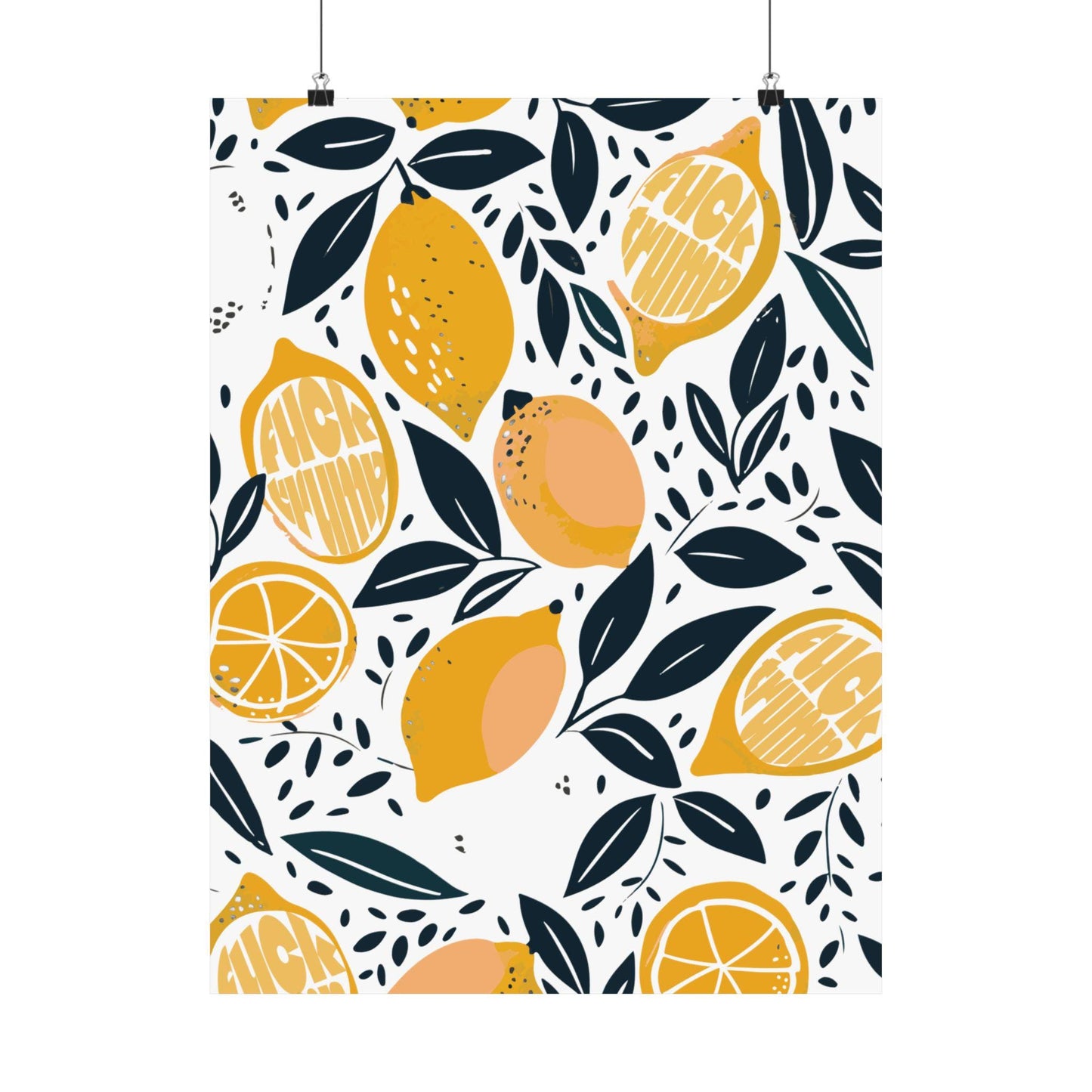 Subtle f*ck Trump wall art funny political wall art for kitchen anti Trump lemons art print anti fascism art activist gift idea feminist