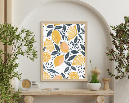 Subtle f*ck Trump wall art funny political wall art for kitchen anti Trump lemons art print anti fascism art activist gift idea feminist