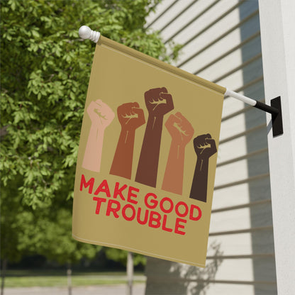 defend democracy garden flag