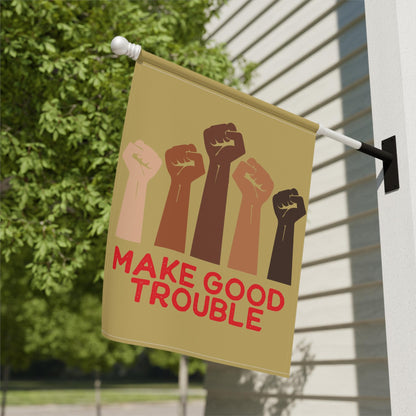 defend democracy garden flag