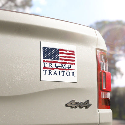 Trump traitor car magnet anti Trump bumper sticker FDT anti republican car magnet anti MAGA car decal never trumper gift idea pro democracy