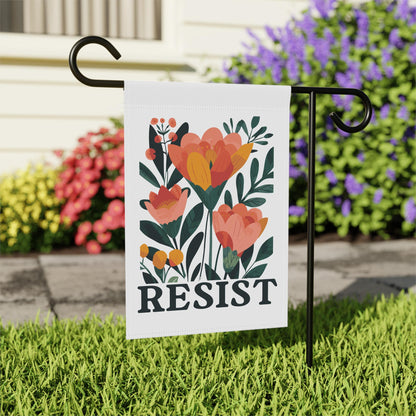 Resist house flag anti Trump garden banner anti fascism house flag defend democracy yard sign political activist gift idea anti war flag
