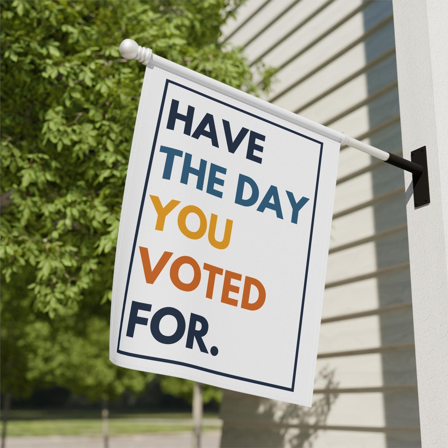 Anti Trump political garden flag Anti-fascist yard sign socialism activist garden decor pro-democracy house flag FDT subtle fuck Trump