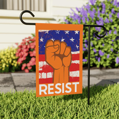 Resist political house flag Anti-Trump garden decor Make good trouble yard sign Anti-fascism garden decor Subtle Fuck Trump feminist gift