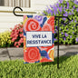 Vive la resistance garden flag Anti-Trump yard sign Subtle Fuck Trump house flag Anti-fascism garden decor Progressive gardener gift