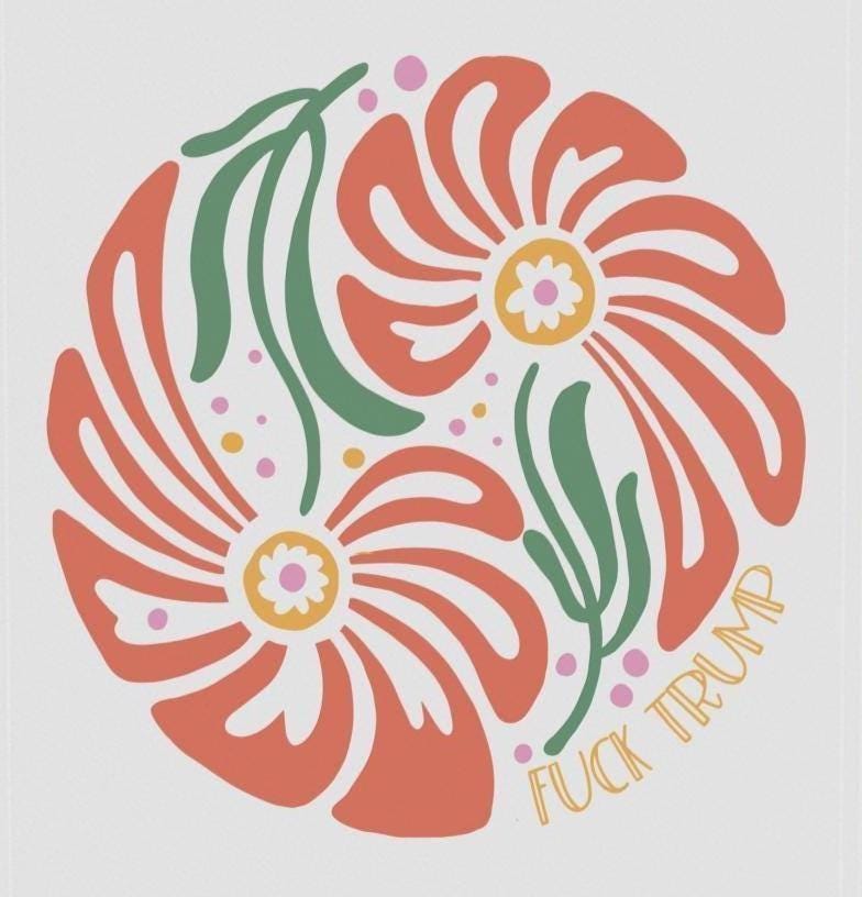 Subtle Fuck Trump garden flag Anti-Trump political yard sign FDT Anti-Trump house flag Pro-democracy activist gift Anti-fascism banner