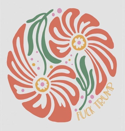 Subtle Fuck Trump garden flag Anti-Trump political yard sign FDT Anti-Trump house flag Pro-democracy activist gift Anti-fascism banner