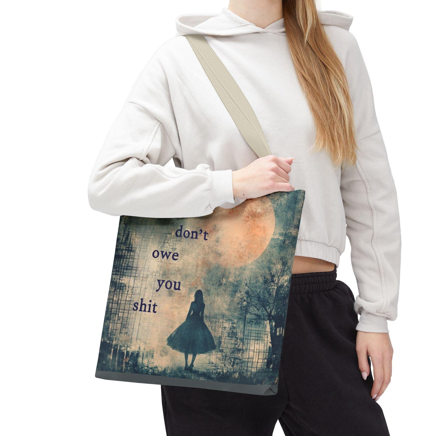 Feminist tote bag women don't owe you sh*t gift womens rights merch destroy the patriarchy tote fundamental rights gift well behaved women