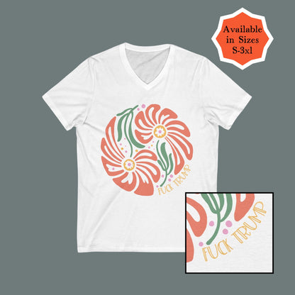 Subtle f*ck Trump flower shirt anti Trump hidden message tee FDT gift idea foxtrot delta tango shirt not my president top is he dead yet top