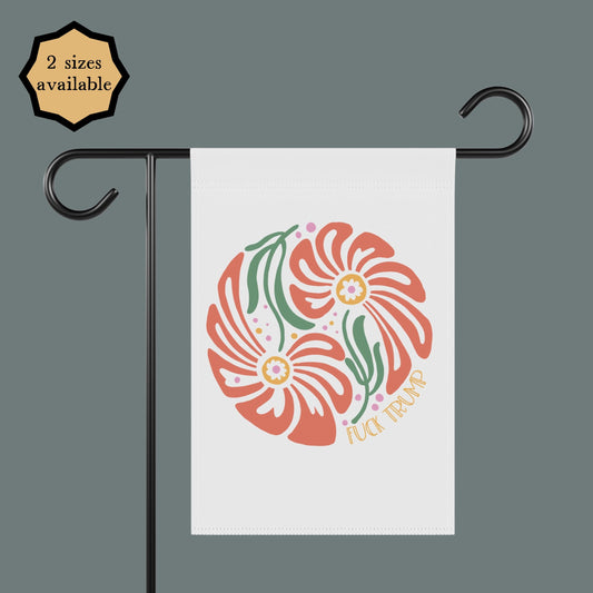 Subtle Fuck Trump garden flag Anti-Trump political yard sign FDT Anti-Trump house flag Pro-democracy activist gift Anti-fascism banner