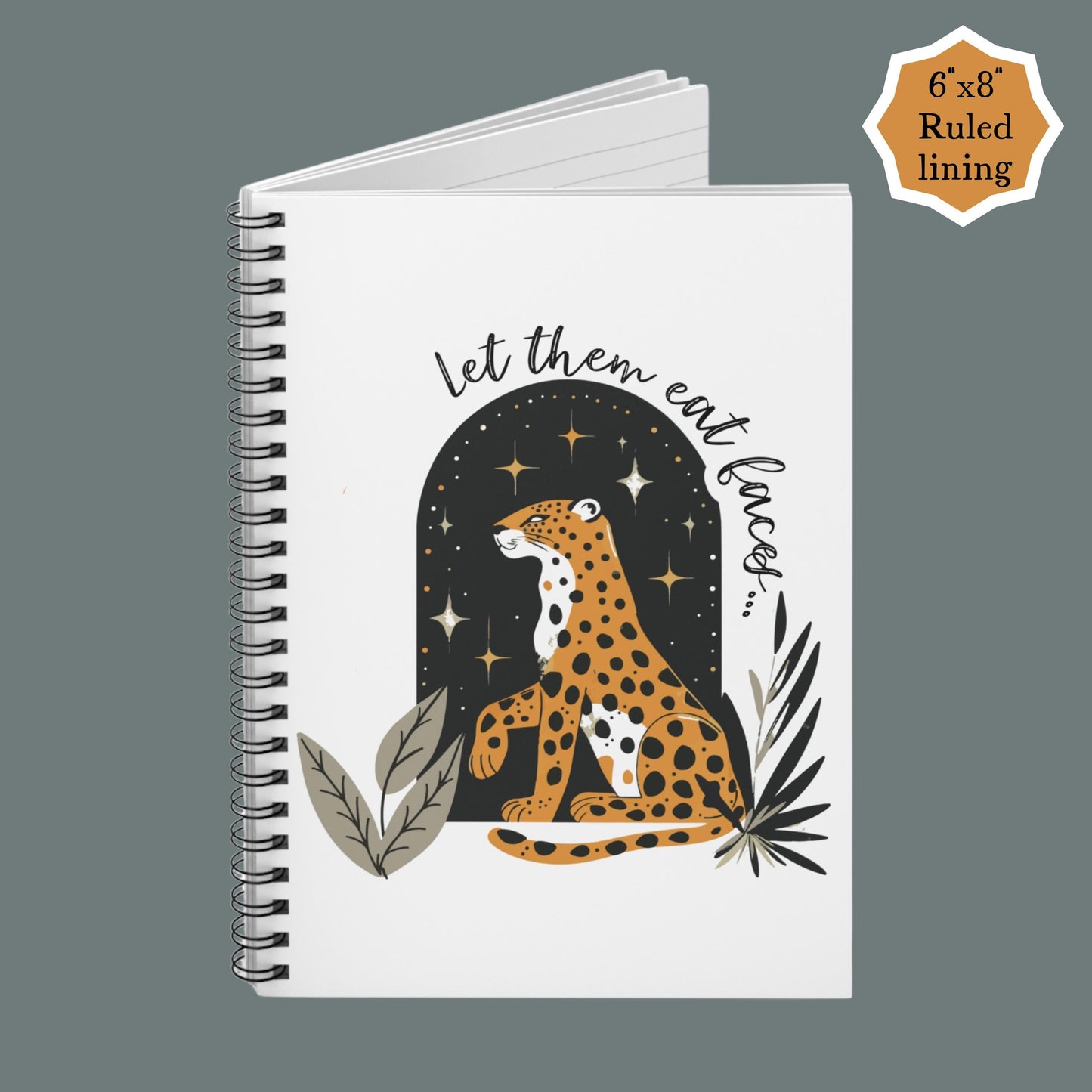 Let them eat faces journal Leopards eating faces party pro LGBTQ+ journal FDT notebook funny feminist gift f*ck Trump f*ck Elon Musk