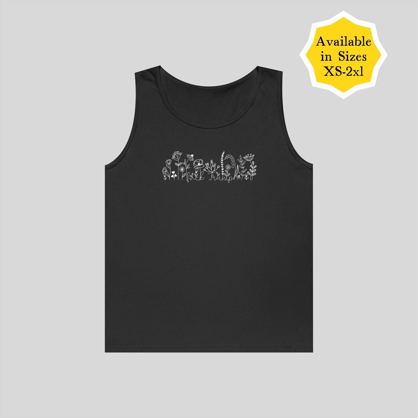 Subtle fuck Trump tank top Anti-Trump flower shirt resist fascism tee protest merch anti-MAGA activist tee fuck the patriarchy pro-democracy