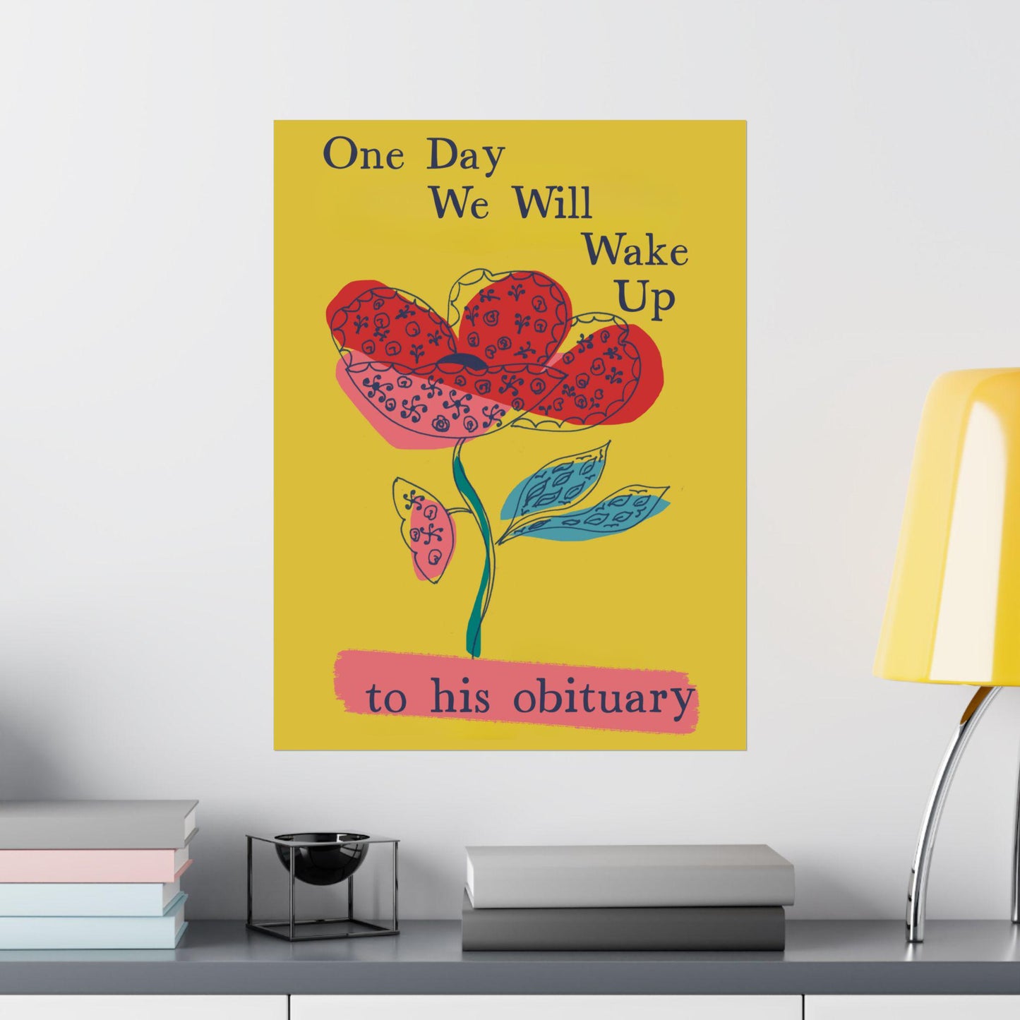 Funny anti Trump art print subtle f*ck Trump gift idea anti war wall art no kings America protest poster political wall art resist fascism