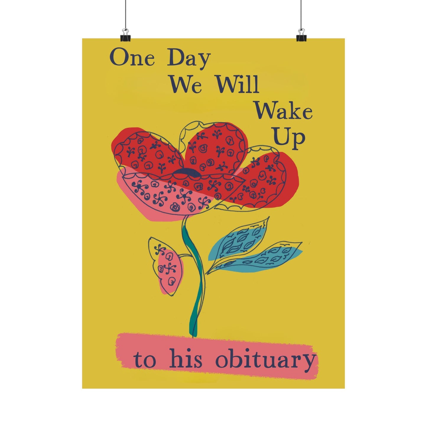 Funny anti Trump art print subtle f*ck Trump gift idea anti war wall art no kings America protest poster political wall art resist fascism