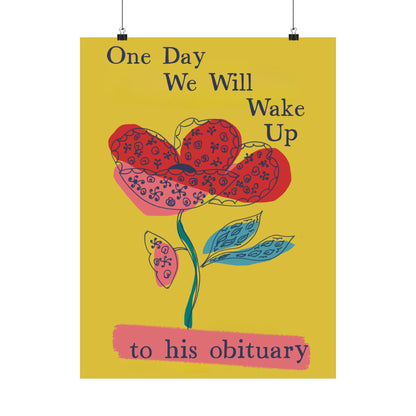 Funny anti Trump art print subtle f*ck Trump gift idea anti war wall art no kings America protest poster political wall art resist fascism