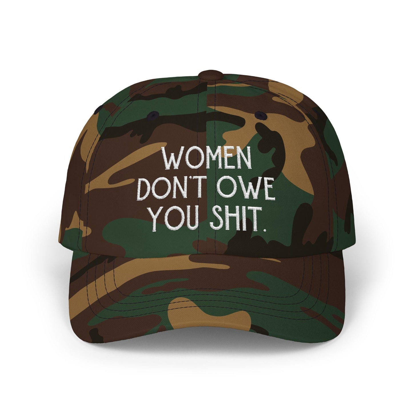 f*ck the patriarchy feminist hat Women don't owe you shit cap well behaved women gift female gaze merch feminine rage kamala hat