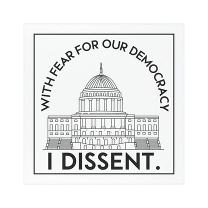 I dissent car magnet anti Trump bumper sticker FDT car decal pro democracy car magnet RGB feminist gift idea political car magnet f*ck Trump