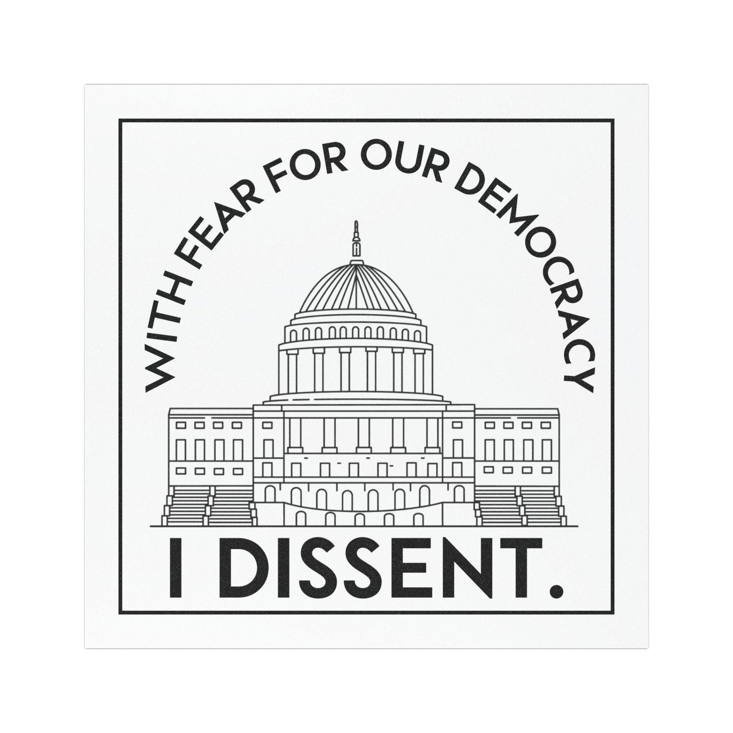 I dissent car magnet Notorious RBG bumper sticker anti fascism car magnet legal gift idea attorney magnet defend democracy decal feminist
