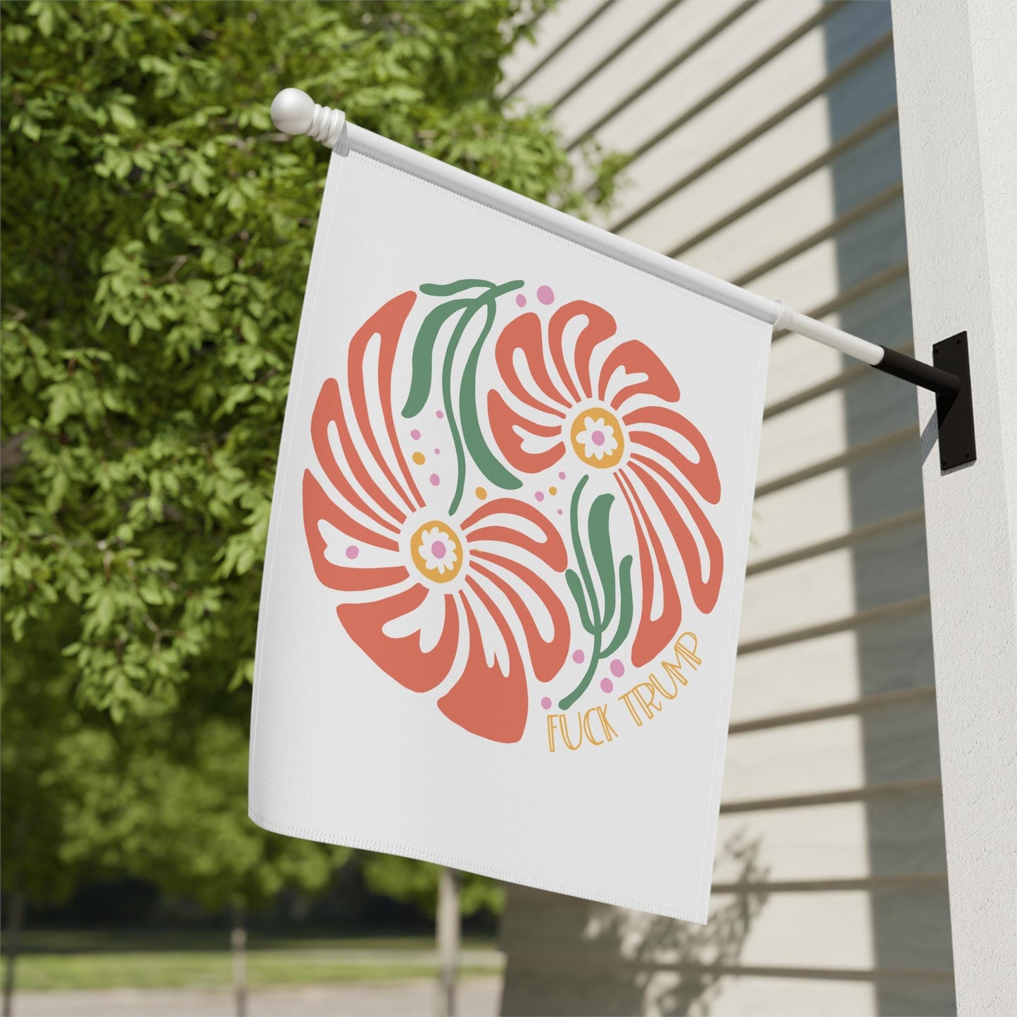 Subtle Fuck Trump garden flag Anti-Trump political yard sign FDT Anti-Trump house flag Pro-democracy activist gift Anti-fascism banner