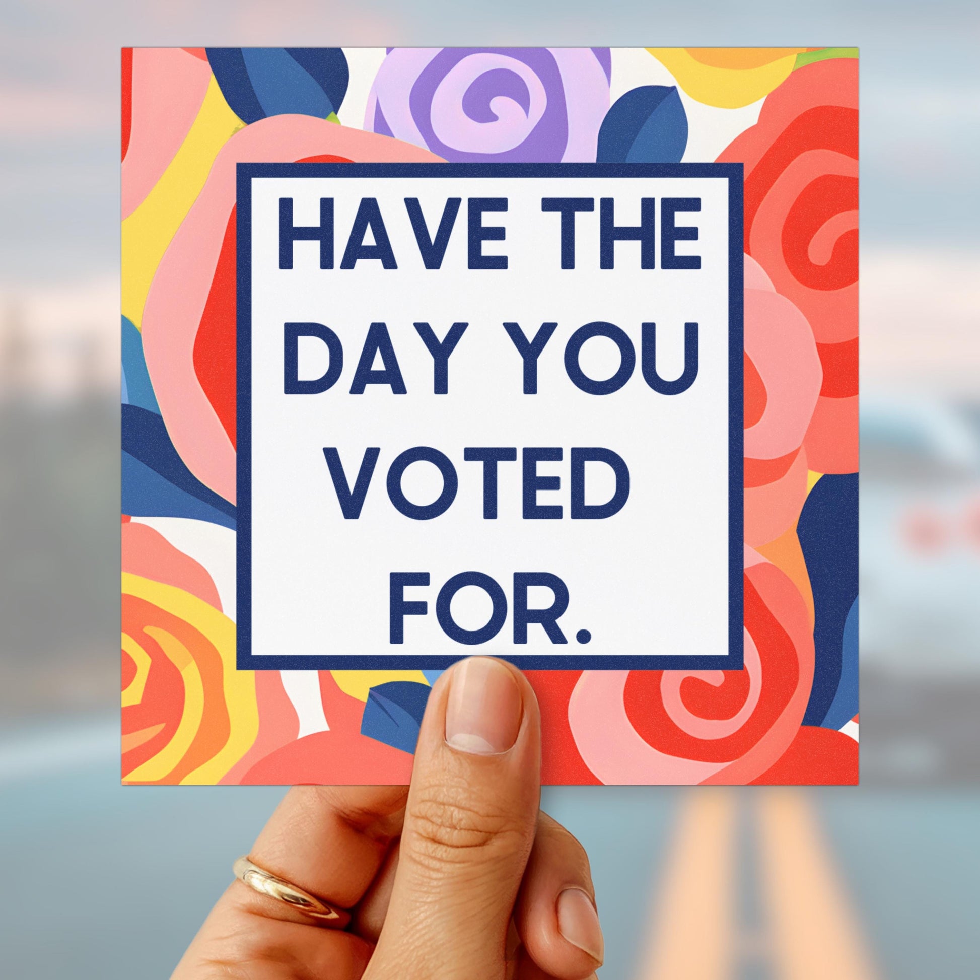 Anti Trump car magnet FDT bumper sticker