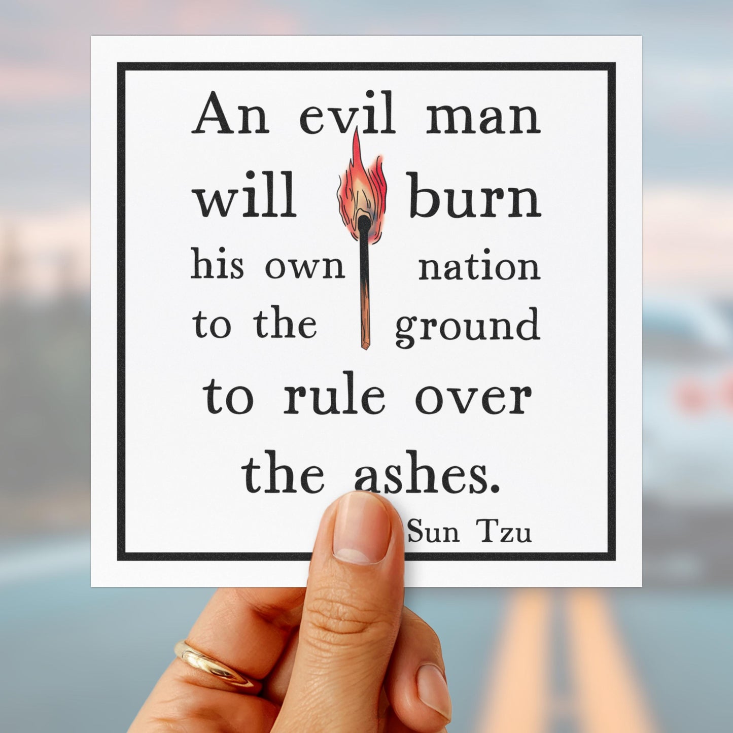 Anti Trump car magnet political bumper sticker fuck Trump