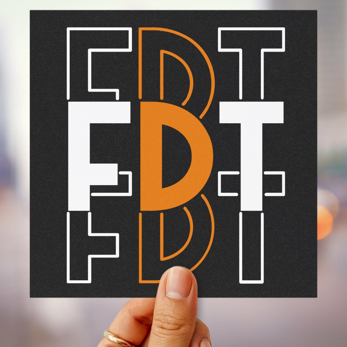 FDT car magnet subtle anti Trump bumper sticker political car decal funny political gift idea feminist car magnet political car decal resist