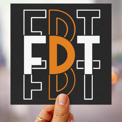 FDT car magnet subtle anti Trump bumper sticker political car decal funny political gift idea feminist car magnet political car decal resist