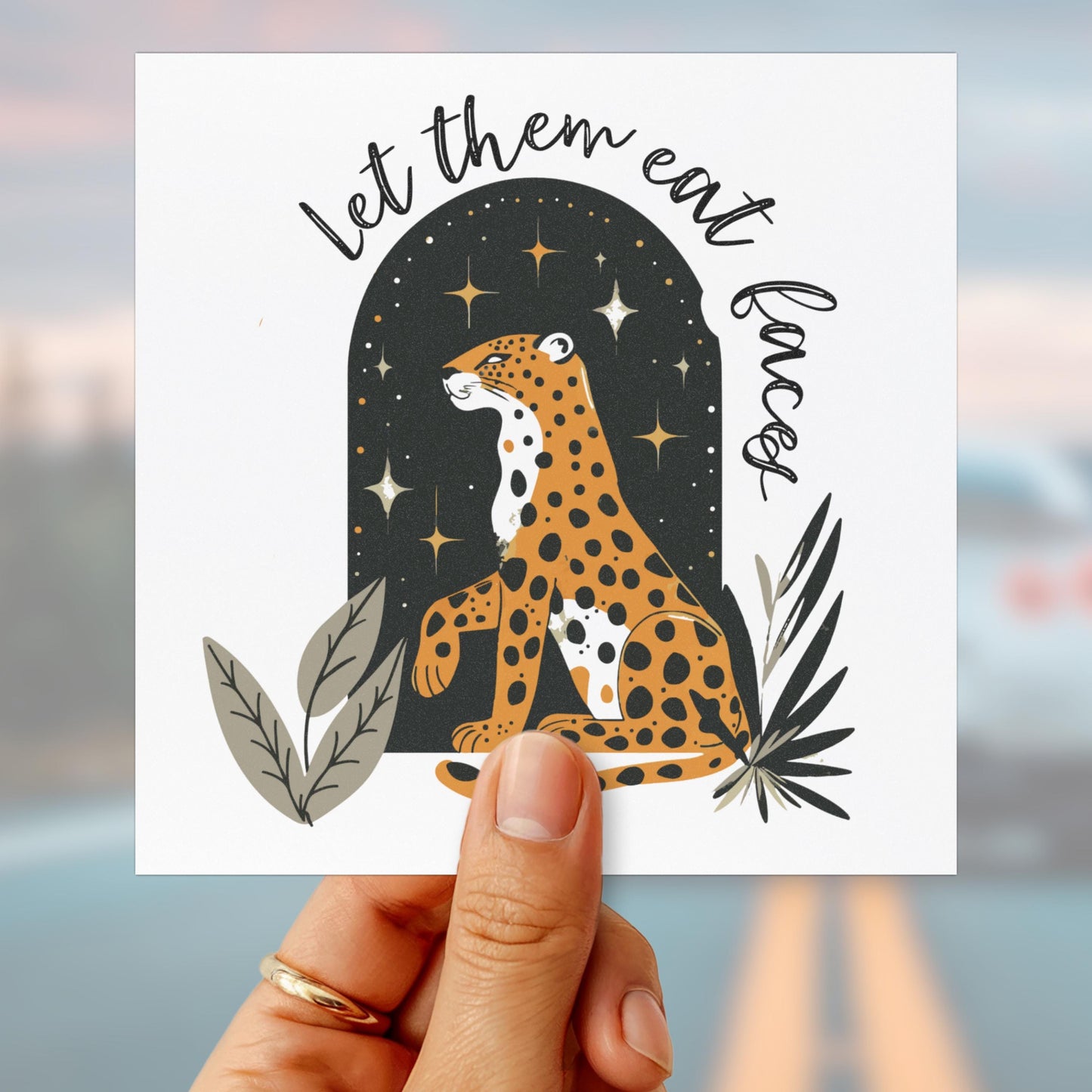 Subtle Fuck Trump car magnet leopards eating faces party bumper sticker