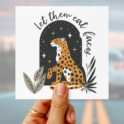 Subtle Fuck Trump car magnet leopards eating faces party bumper sticker