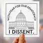 I dissent car magnet Notorious RBG bumper sticker anti fascism car magnet legal gift idea attorney magnet defend democracy decal feminist