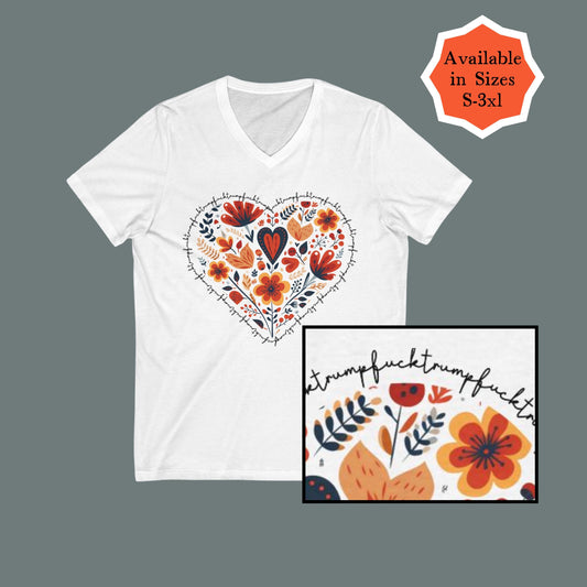 Subtle f*ck trump Cottagecore tee FDT f*ck Trump shirt reproductive rights lgbtq+ rights protect trans kids Anti fascist pro choice