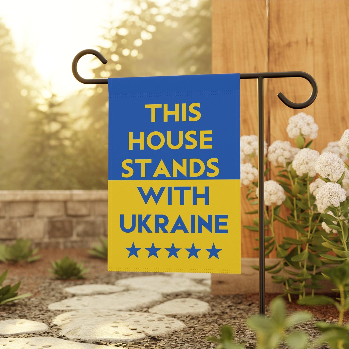 anti Trump flag pro Zelensky yard sign