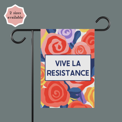 Vive la resistance garden flag Anti-Trump yard sign Subtle Fuck Trump house flag Anti-fascism garden decor Progressive gardener gift