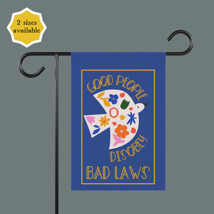 human rights garden banner