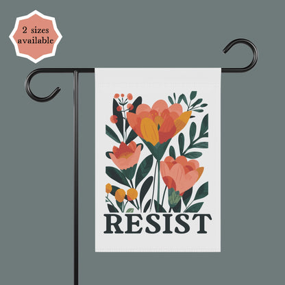 Resist Anti-Trump garden flag Anti-trump yard sign Leopards eating faces banner antifascist funny feminist gift Anti-MAGA activist merch