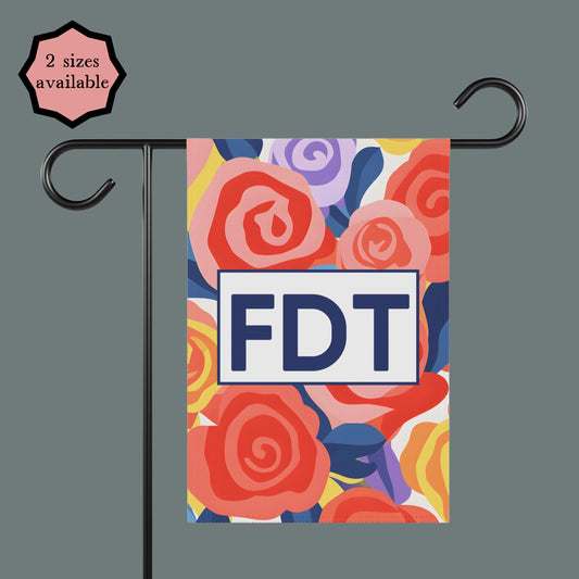 Subtle fuck trump FDT floral yard sign resist anti fascism garden flag FDT Deport Elon Musk merch Subtle Fuck Trump fuck the patriarchy