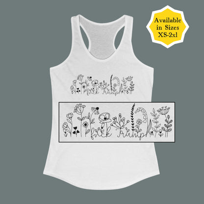 Subtle Fuck Trump tank top Anti-Trump shirt anti-fascist resist top funny feminist tee anti-oligarchy merch protest gear pro-democracy gift