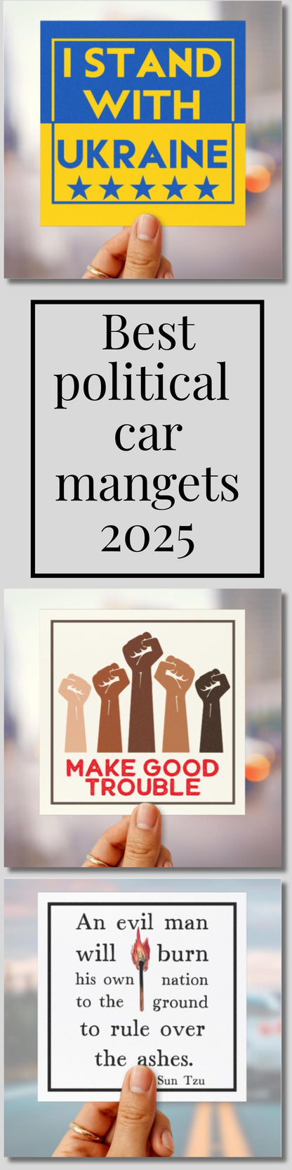 Stand with Ukraine car magnet FDT bumper sticker anti war car decal anti Trump car magnet activist gift idea human rights car magnet resist