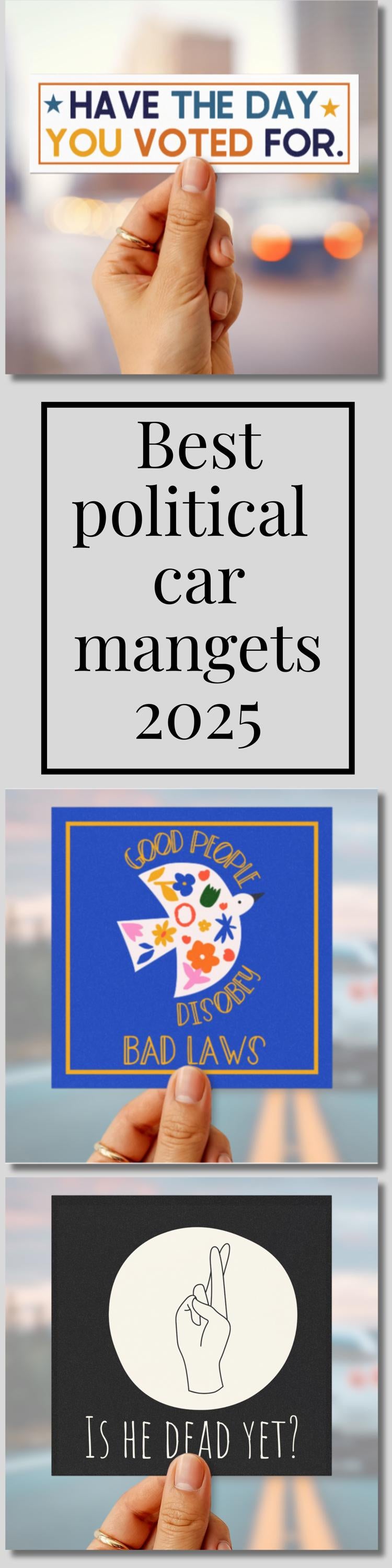 Funny anti Trump car magnet FDT bumper sticker anti oligarchy magnet anti fascism gift idea smash the patriarchy car magnet feminist gift