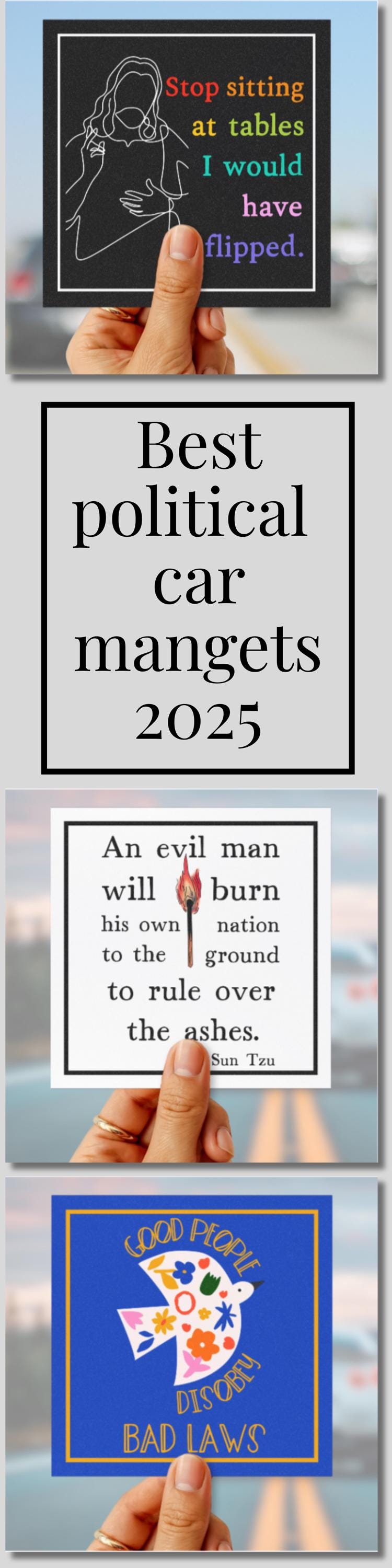 Christian car magnet anti nationalism bumper sticker Jesus was liberal gift idea social justice car magnet human rights sticker anti Trump