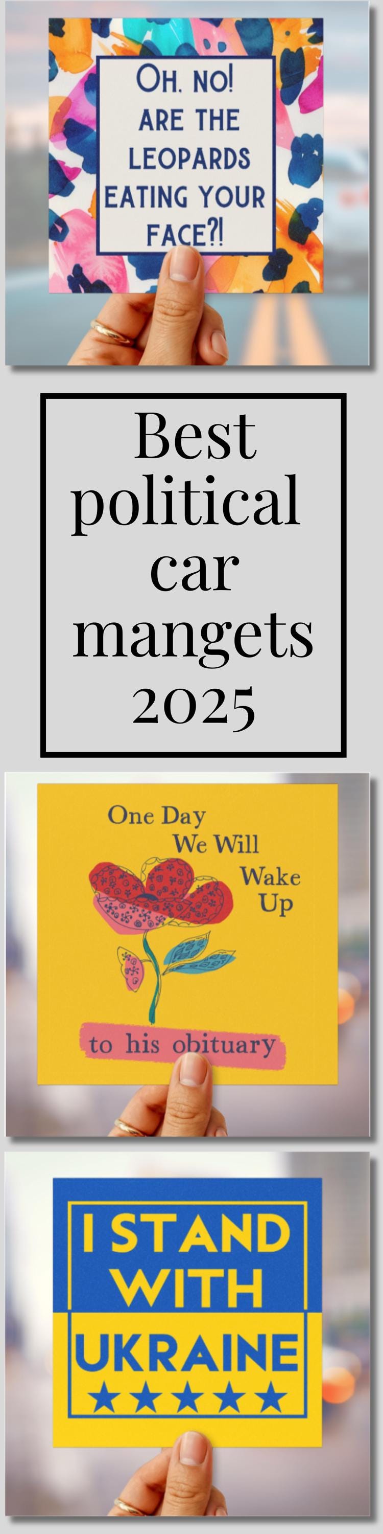 Anti MAGA car magnet FAFO bumper sticker funny anti Trump magnet leopards eating faces party decal resist funny political gift idea feminist