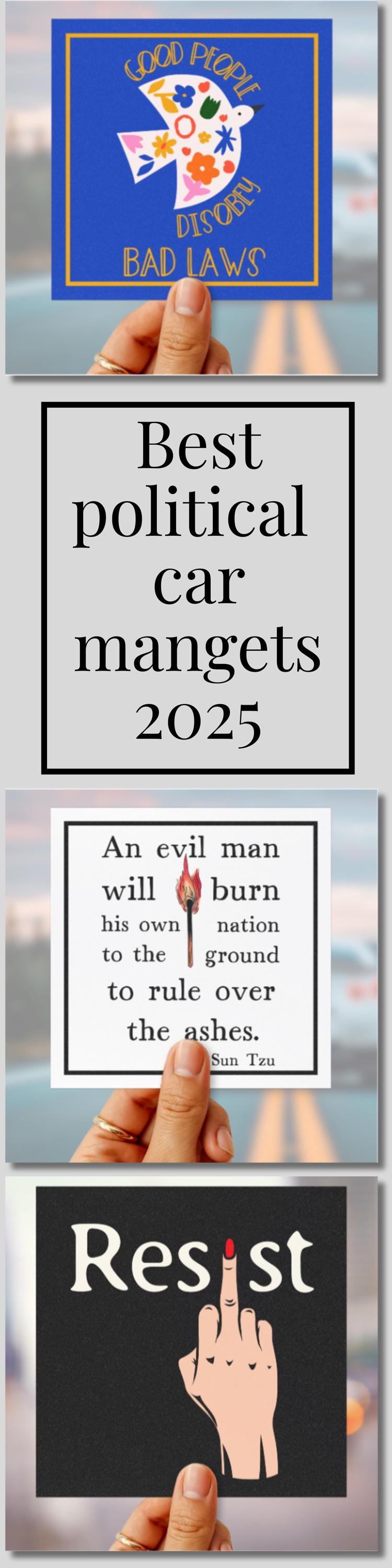 Anti fascism car magnet anti war bumper sticker Anti Trump gift free Palestine decal gift idea resist car magnet pro free speech car decal