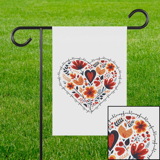 Subtle fuck Trump garden banner