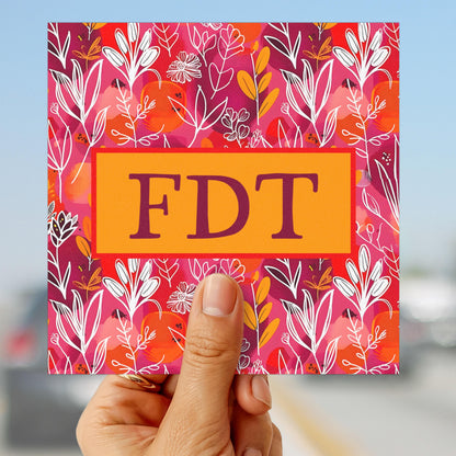 FDT car magnet subtle fuck Trump bumper sticker