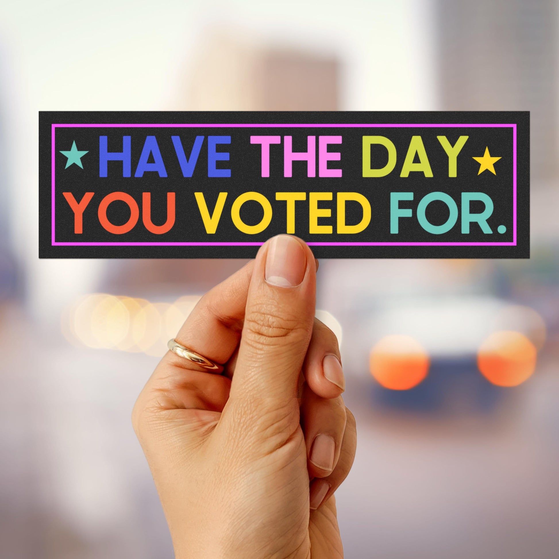 fuck Trump car magnet political gift idea