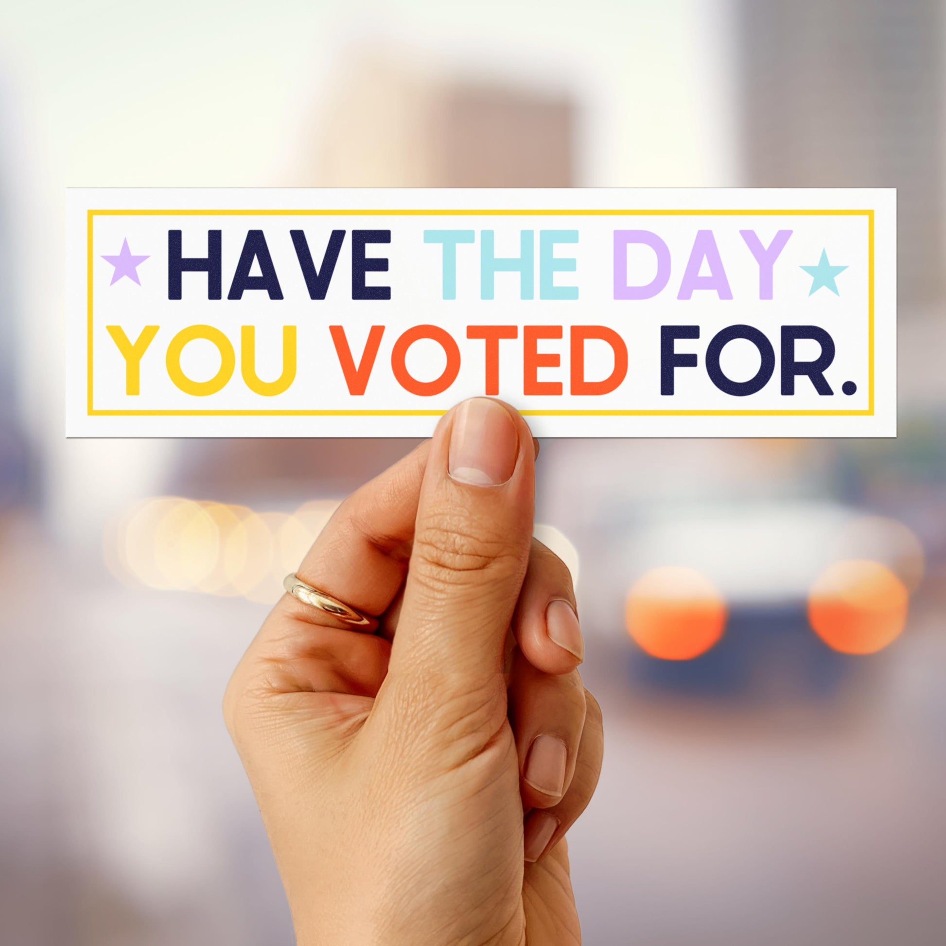 political gift idea feminist car decal leopards eating faces