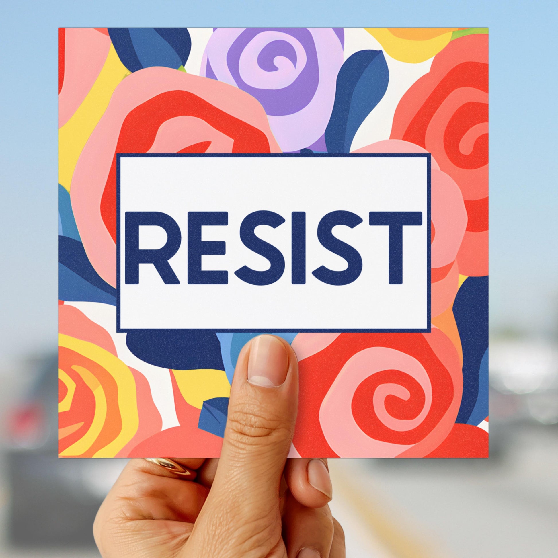 Resist car magnet anti Trump FDT bumper sticker